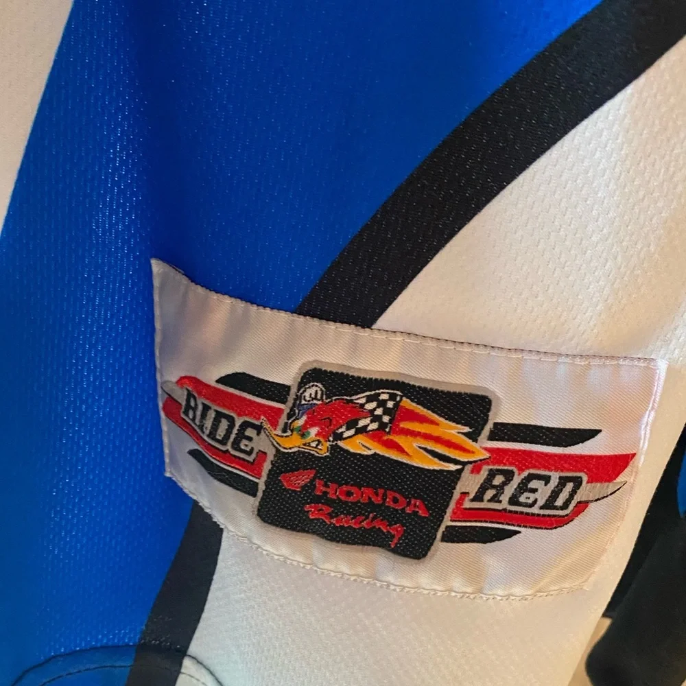 VTG RARE HONDA RIDE RED RACING #4 RICKY CARMICHAEL MOTOCROSS JERSEY SIZE 2XL - Picture 5 of 5